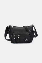 PU Leather Adjustable Strap Shoulder Bag - Flyclothing LLC