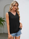 V-Neck Wide Strap Tank - Flyclothing LLC