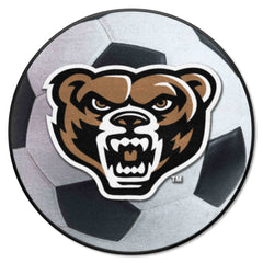 Oakland Golden Grizzlies Soccer Ball Rug - 27in. Diameter