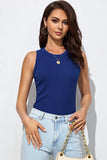 Solid Round Neck Tank - Flyclothing LLC