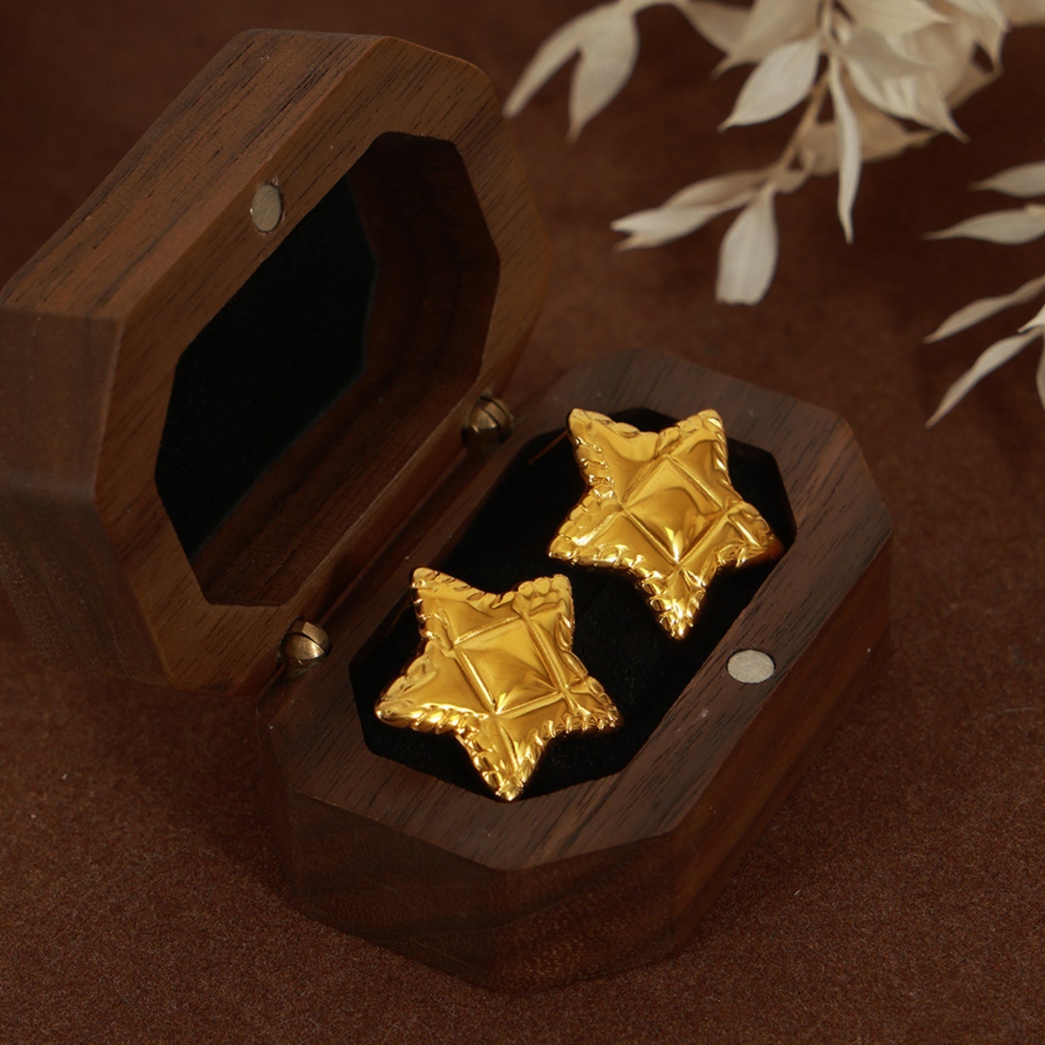 Titanium Steel Star Stud Earrings - Flyclothing LLC