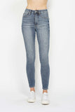 Judy Blue Full Size Tummy Control Contrast Wash Skinny Jeans - Trendsi