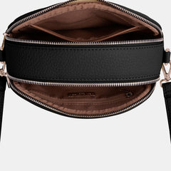 David Jones PU Leather Small Crossbody Bag - Trendsi