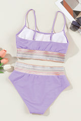 Scoop Neck Spaghetti Strap Bikini Set Trendsi