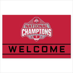 Official Ohio State 2024 National Champions Logo 18"x30" Crumb Rubber Door Mat