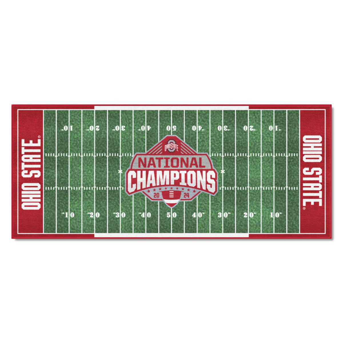 Official Ohio State 2024 National Champions Logo 30"x72" Football Field Runner