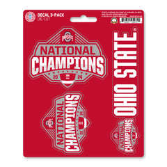 Official Ohio State 2024 National Champions Logo 5” x 6.25” Decal 3-pk