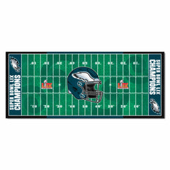 Philadelphia Eagles Super Bowl LIX Champions Football Field Runner