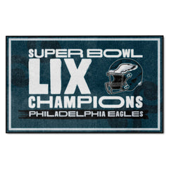 Philadelphia Eagles Super Bowl LIX Champions 4x6 Rug