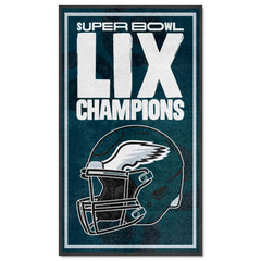 Philadelphia Eagles Super Bowl LIX Champions 3X5 Logo Mat Portrait