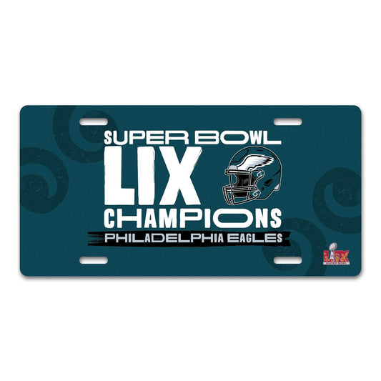 Philadelphia Eagles Super Bowl LIX Champions Metal Plate Flat