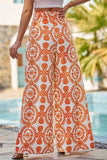 Printed Wide Leg Pants - Flyclothing LLC