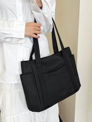 Oxford Cloth Tote Bag with Zipper