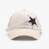 Adjustable Star Raw Hem Cap - Flyclothing LLC