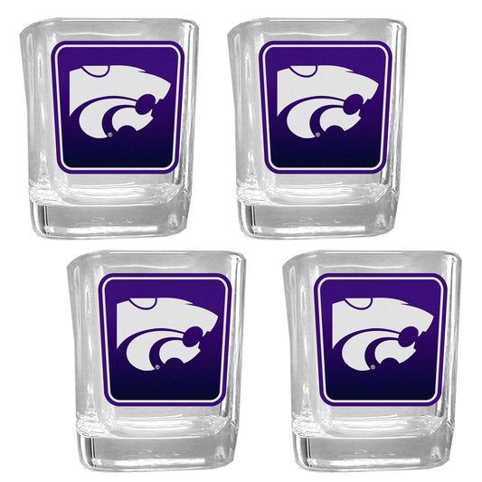 Kansas St. Wildcats Team Shot Glass 4 pk - Kansas St. Wildcats