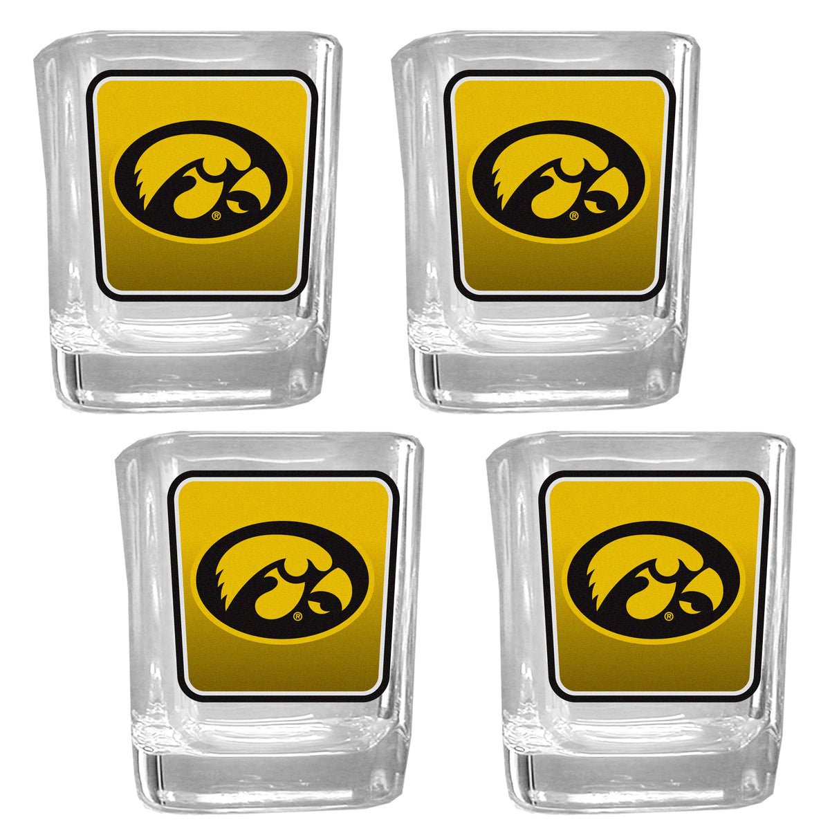 Iowa Hawkeyes Team Shot Glass 4 pk