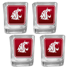 Washington St. Cougars Team Shot Glass 4 pk