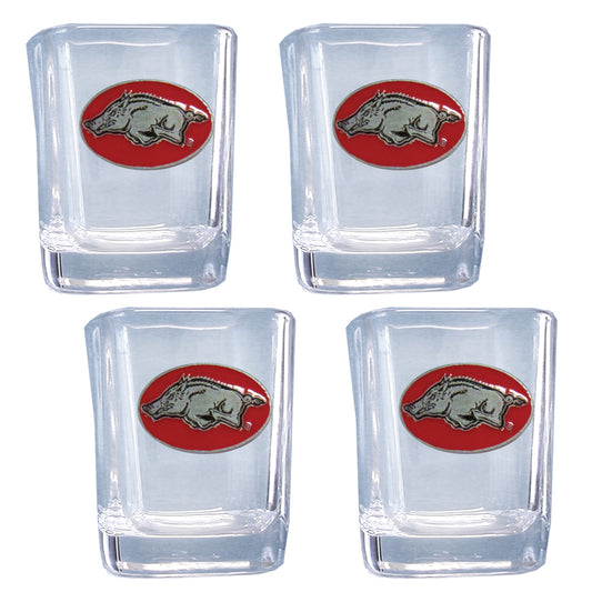 Arkansas Razorbacks Shot Glass, 4 pk