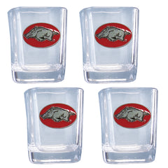 Arkansas Razorbacks Shot Glass, 4 pk