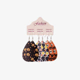 Halloween PU Teardrop Earrings Set - Flyclothing LLC