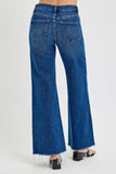 RISEN Tummy Control High Rise Wide Leg Jeans - Trendsi