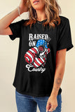 RAISED ON COUNTRY Round Neck T-Shirt - Flyclothing LLC