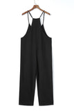 Pocketed Spaghetti Strap Wide Leg Jumpsuit - Flyclothing LLC