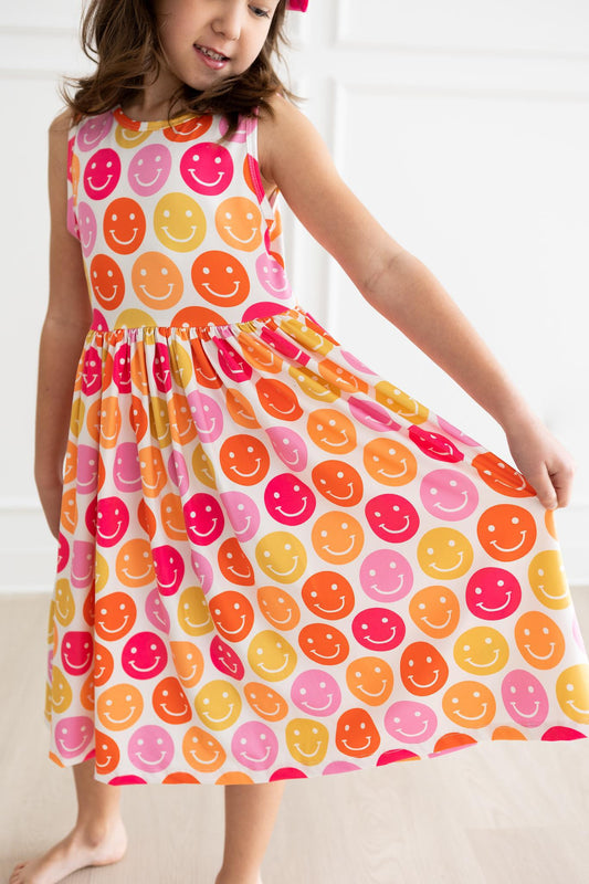 Don't Worry, Be Hippy Tank Twirl Dress