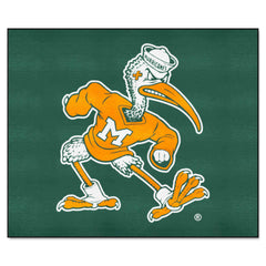 Miami Hurricanes Tailgater Rug - 5ft. x 6ft., Sebastian the Ibis