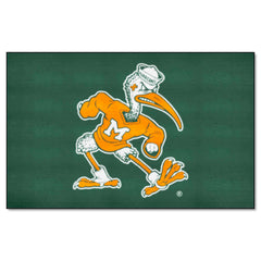 Miami Hurricanes Ulti-Mat Rug - 5ft. x 8ft., Sebastian the Ibis - Miami