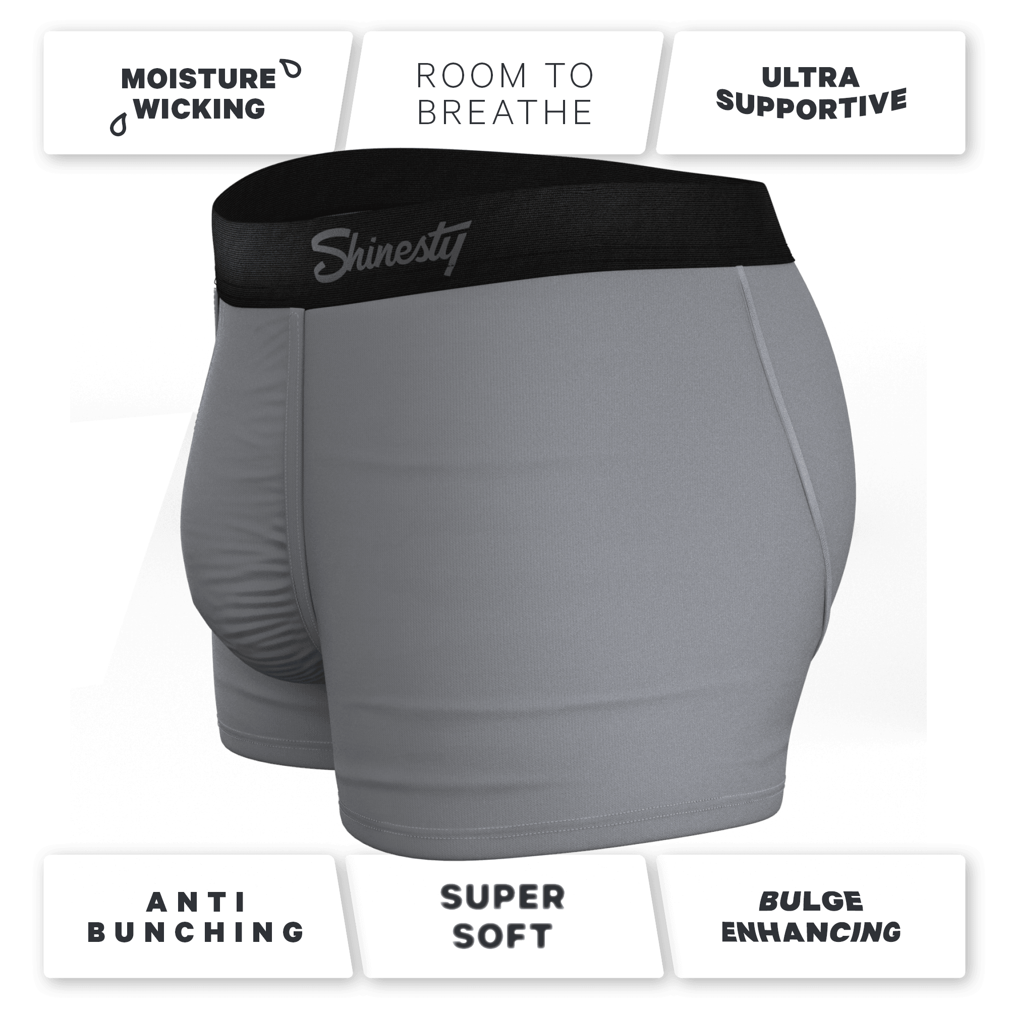 The 50 Shades | Grey Ball Hammock® Pouch Trunks Underwear - Shinesty