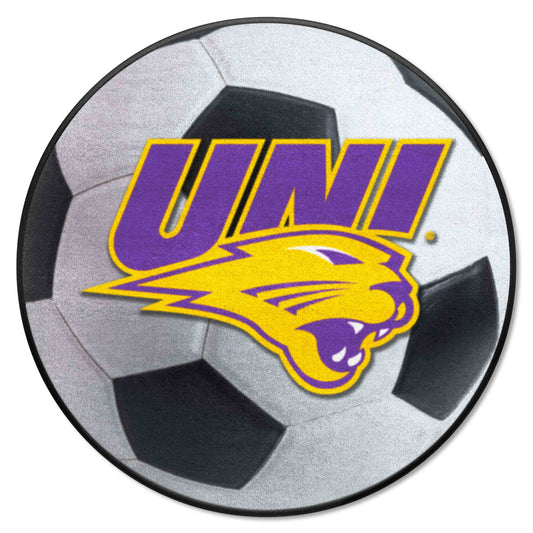 Northern Iowa Panthers Soccer Ball Rug - 27in. Diameter