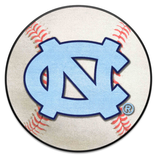 North Carolina Tar Heels Baseball Rug - 27in. Diameter - North Carolina