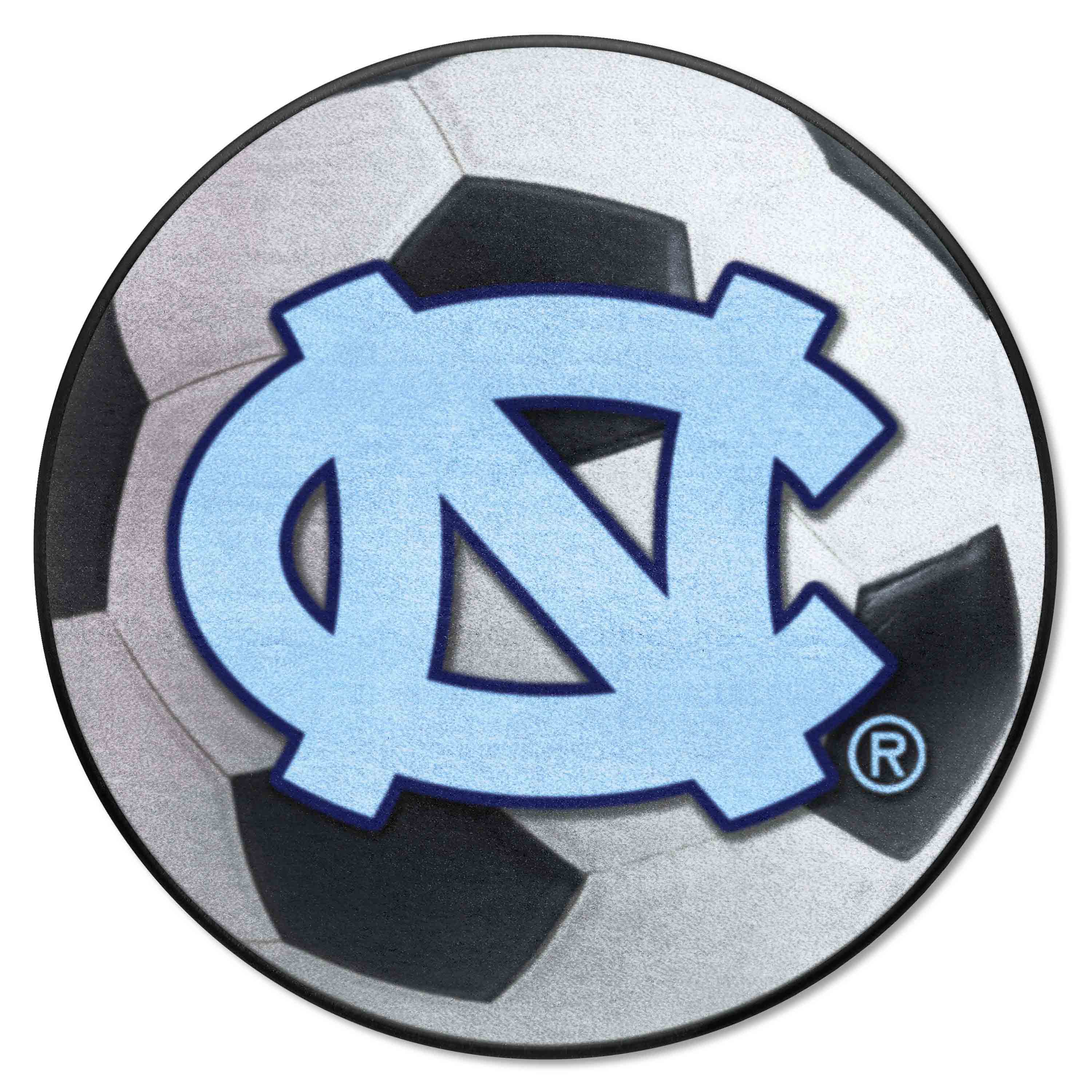 North Carolina Tar Heels Soccer Ball Rug - 27in. Diameter