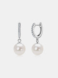 925 Sterling Silver Freshwater Pearl Earrings - Trendsi