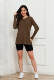 Basic Bae Full Size Round Neck Long Sleeve Top - Trendsi