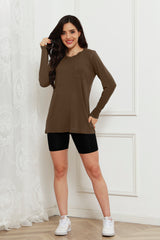 Basic Bae Full Size Round Neck Long Sleeve Top - Flyclothing LLC