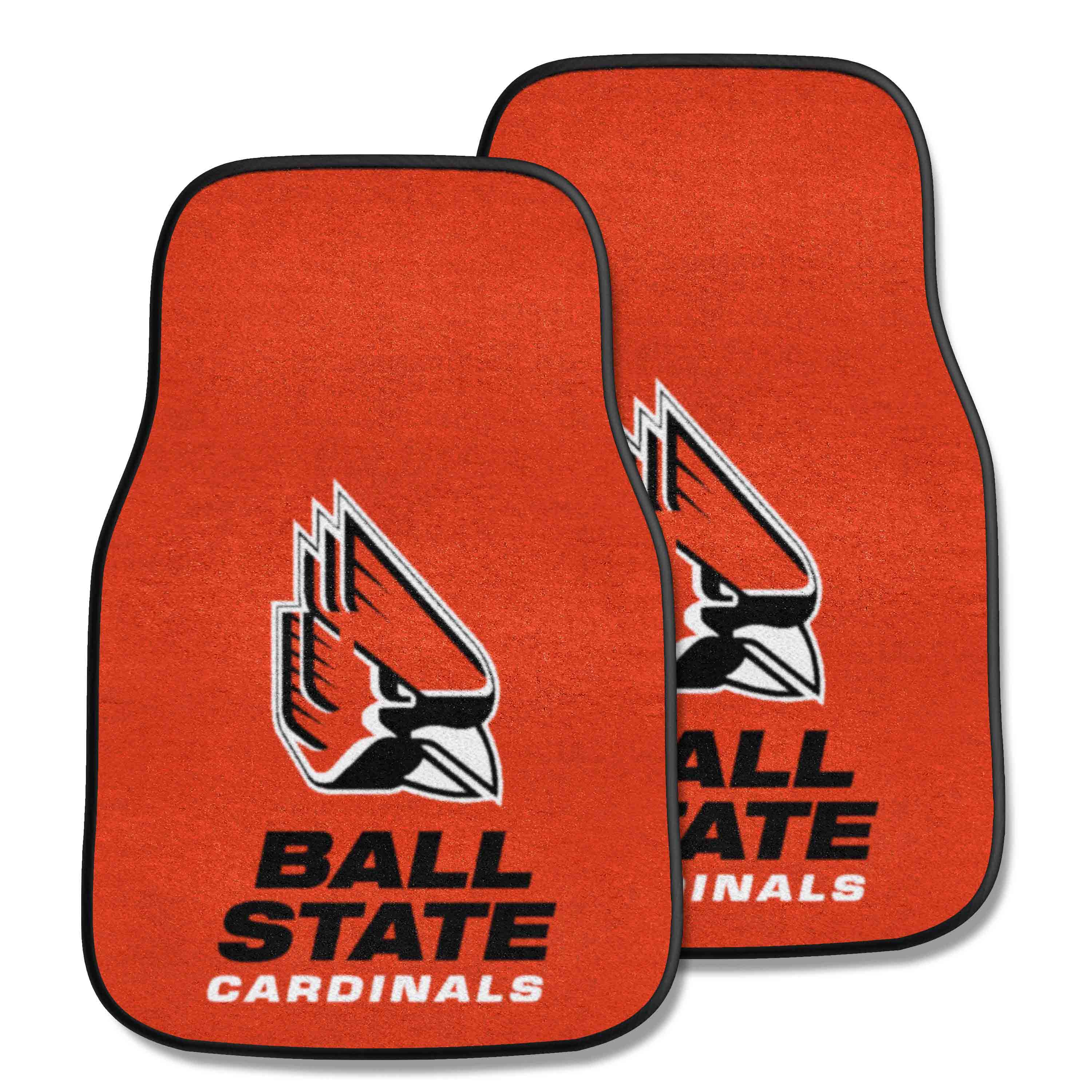 Ball State Cardinals Front Carpet Car Mat Set - 2 Pieces - Ball State