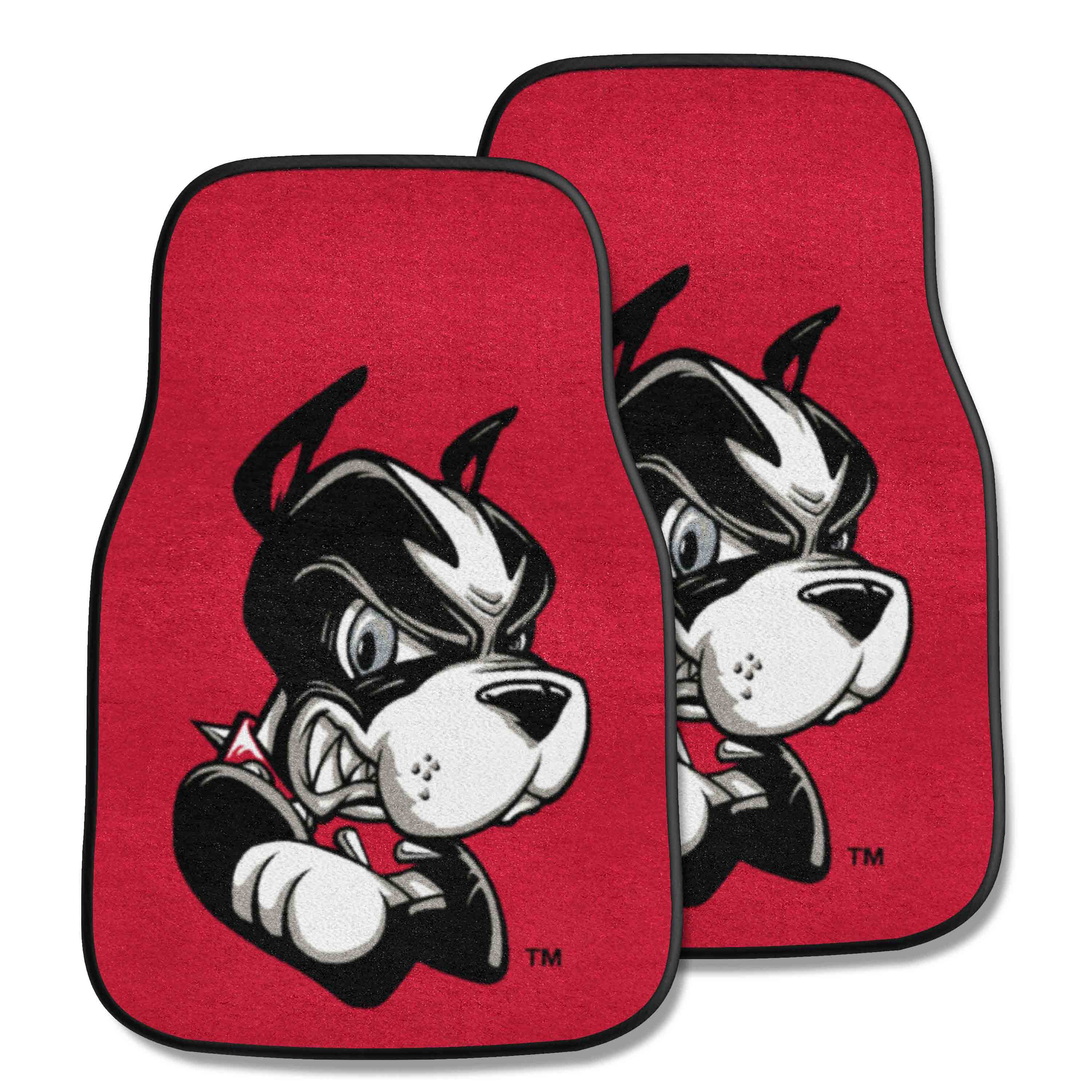 Boston Terriers Front Carpet Car Mat Set - 2 Pieces