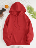 Drawstring Dropped Shoulder Hoodie - Flyclothing LLC