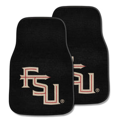 Florida State Seminoles Front Carpet Car Mat Set - 2 Pieces, Black