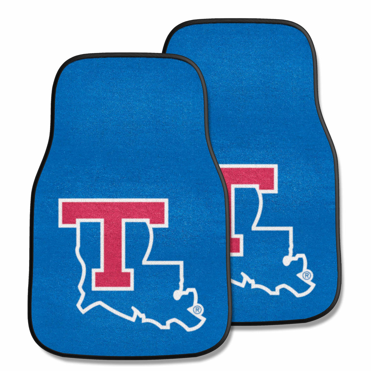 Louisiana Tech Bulldogs Front Carpet Car Mat Set - 2 Pieces