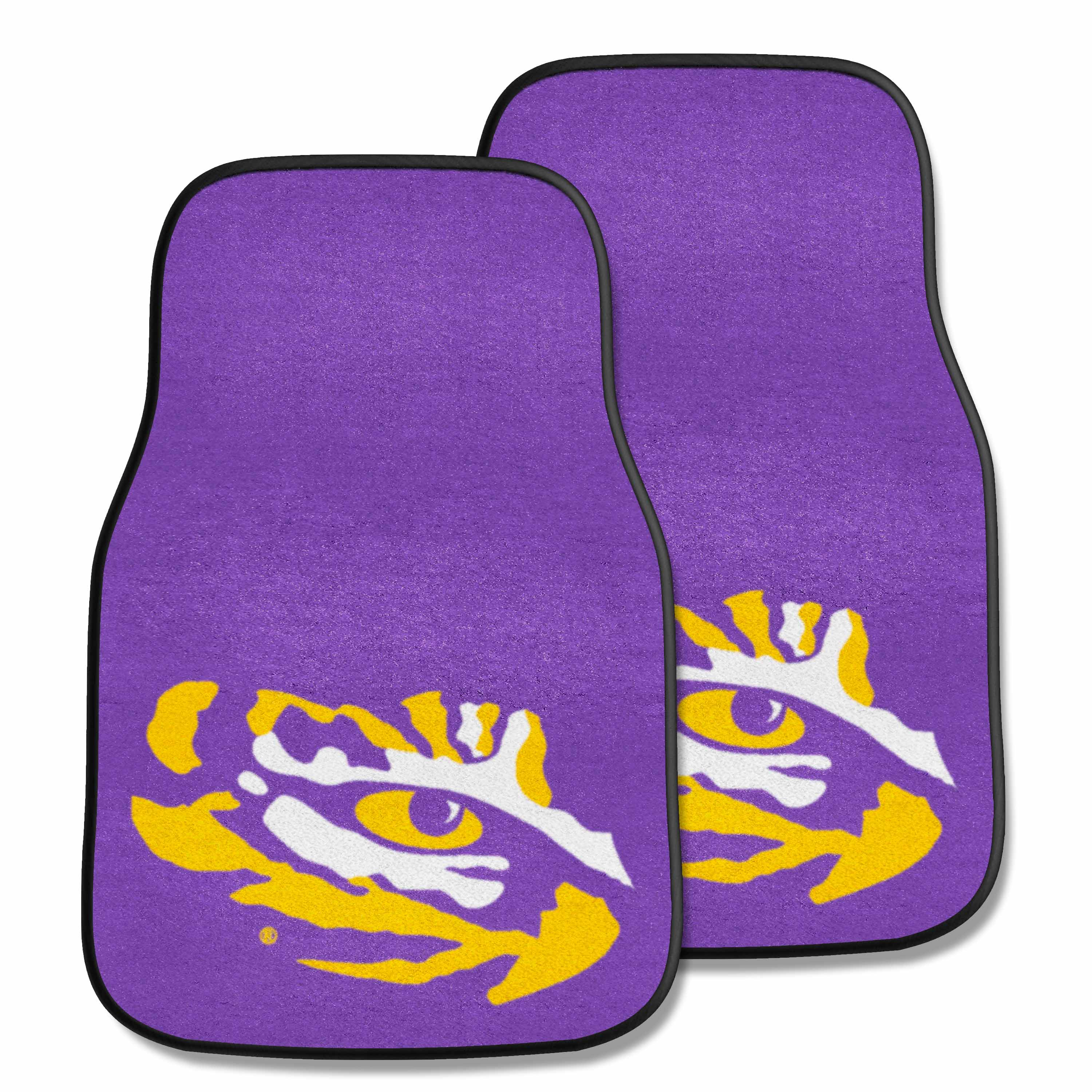 LSU Tigers Front Carpet Car Mat Set - 2 Pieces