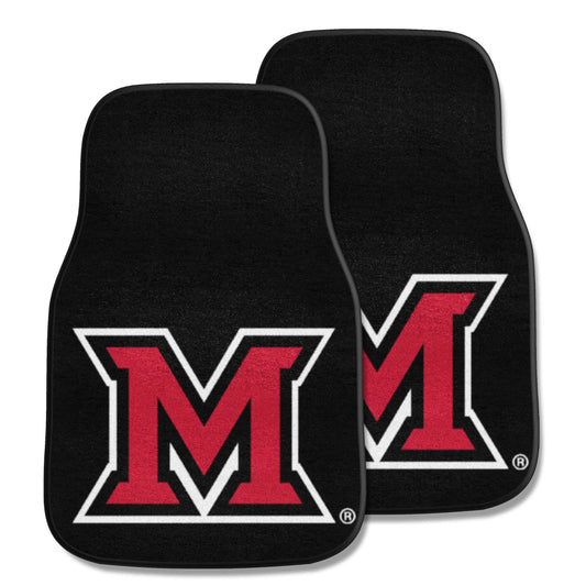 Miami (OH) Redhawks Front Carpet Car Mat Set - 2 Pieces