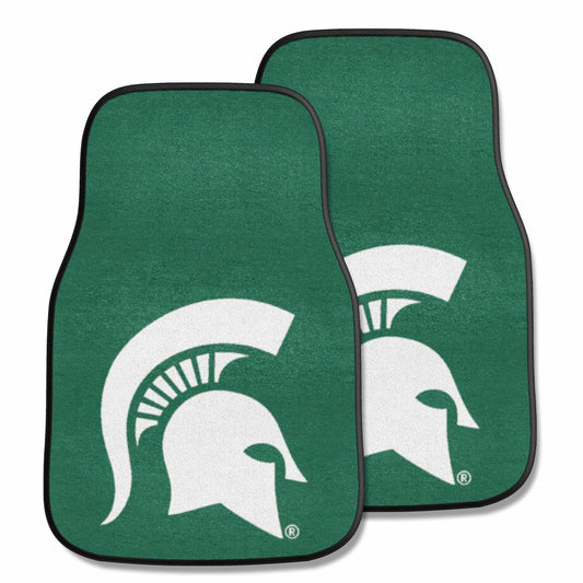 Michigan State Spartans Front Carpet Car Mat Set - 2 Pieces