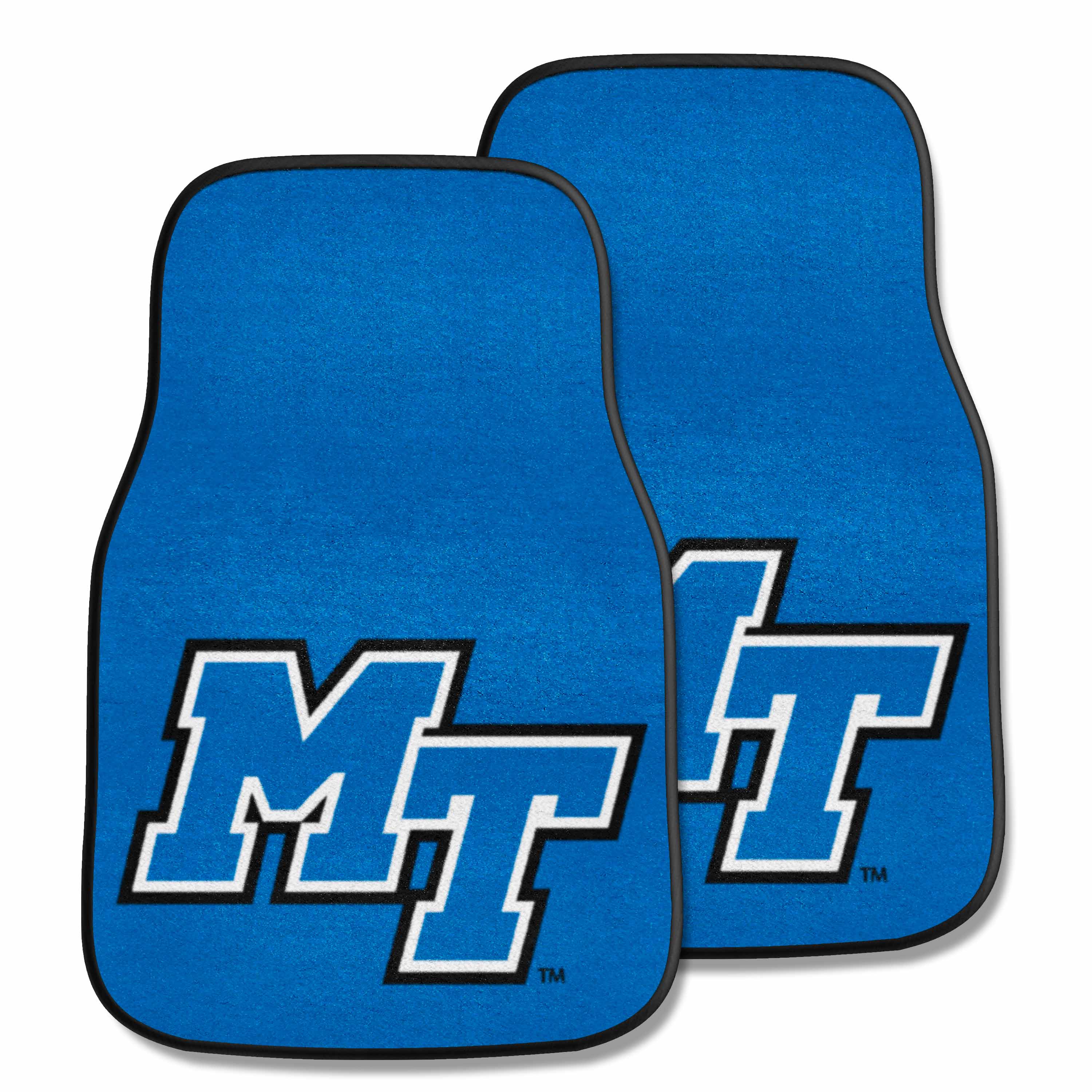 Middle Tennessee Blue Raiders Front Carpet Car Mat Set - 2 Pieces