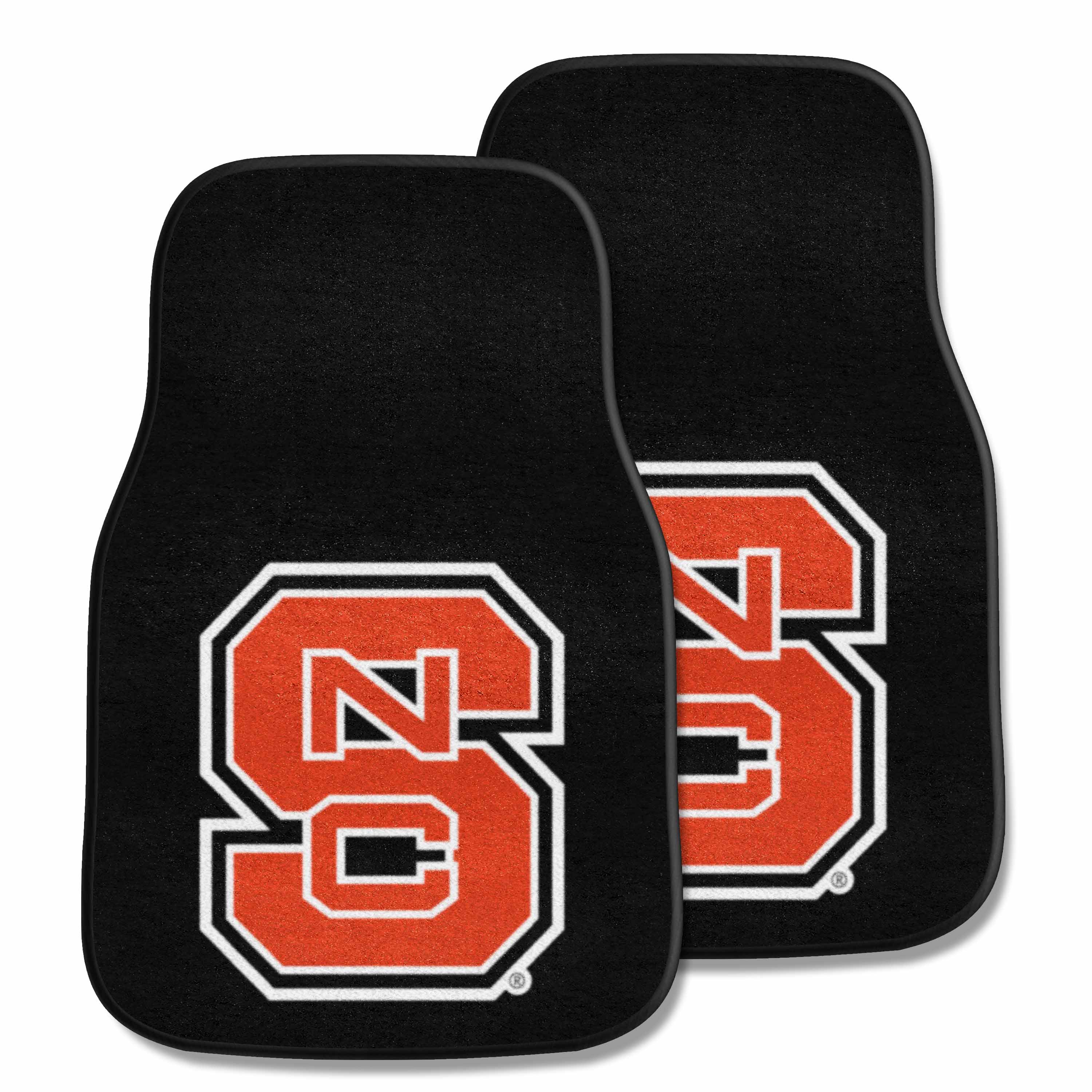 NC State Wolfpack Front Carpet Car Mat Set - 2 Pieces, NSC Logo - NC State