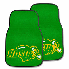 North Dakota State Bison Front Carpet Car Mat Set - 2 Pieces