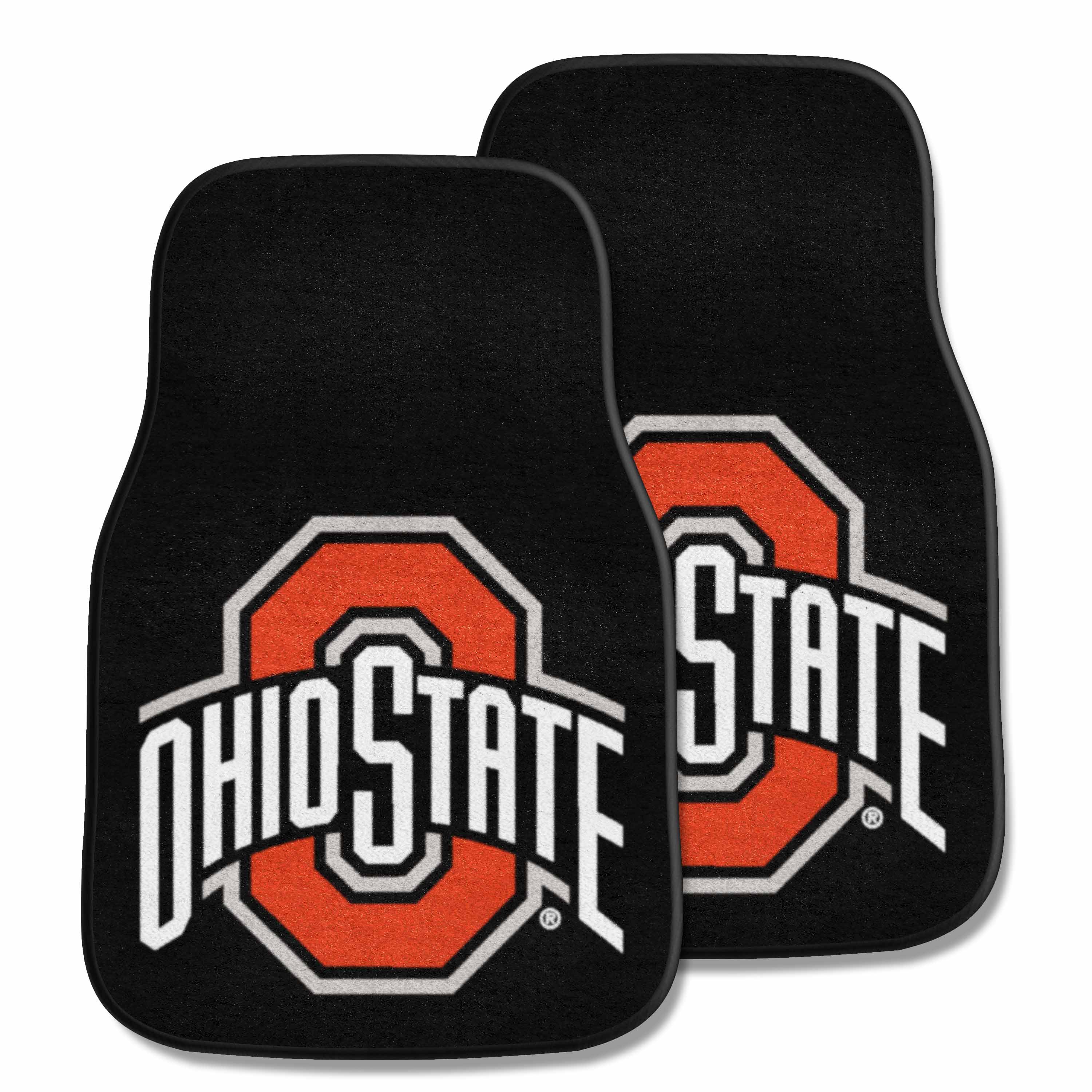 Ohio State Buckeyes Front Carpet Car Mat Set - 2 Pieces - Ohio State