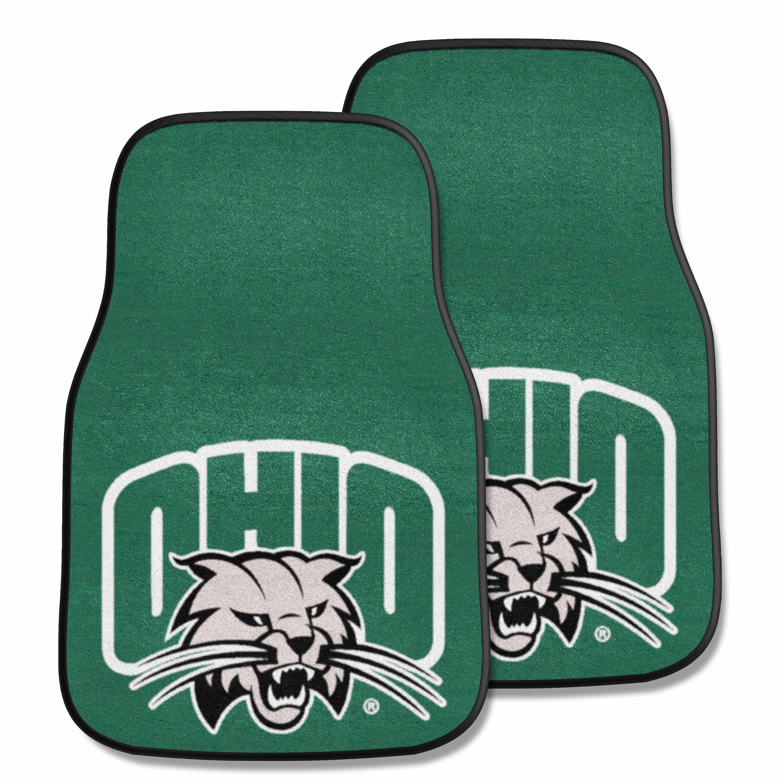 Ohio Bobcats Front Carpet Car Mat Set - 2 Pieces